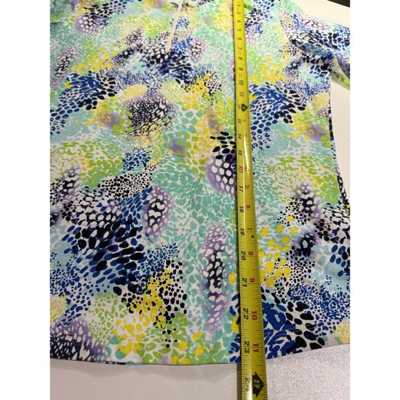 IBKUL Women 1/4 Zip Pullover Blue Shirt Sz M Long Sleeve Mesh UPF 50 Cooling - Picture 11 of 12